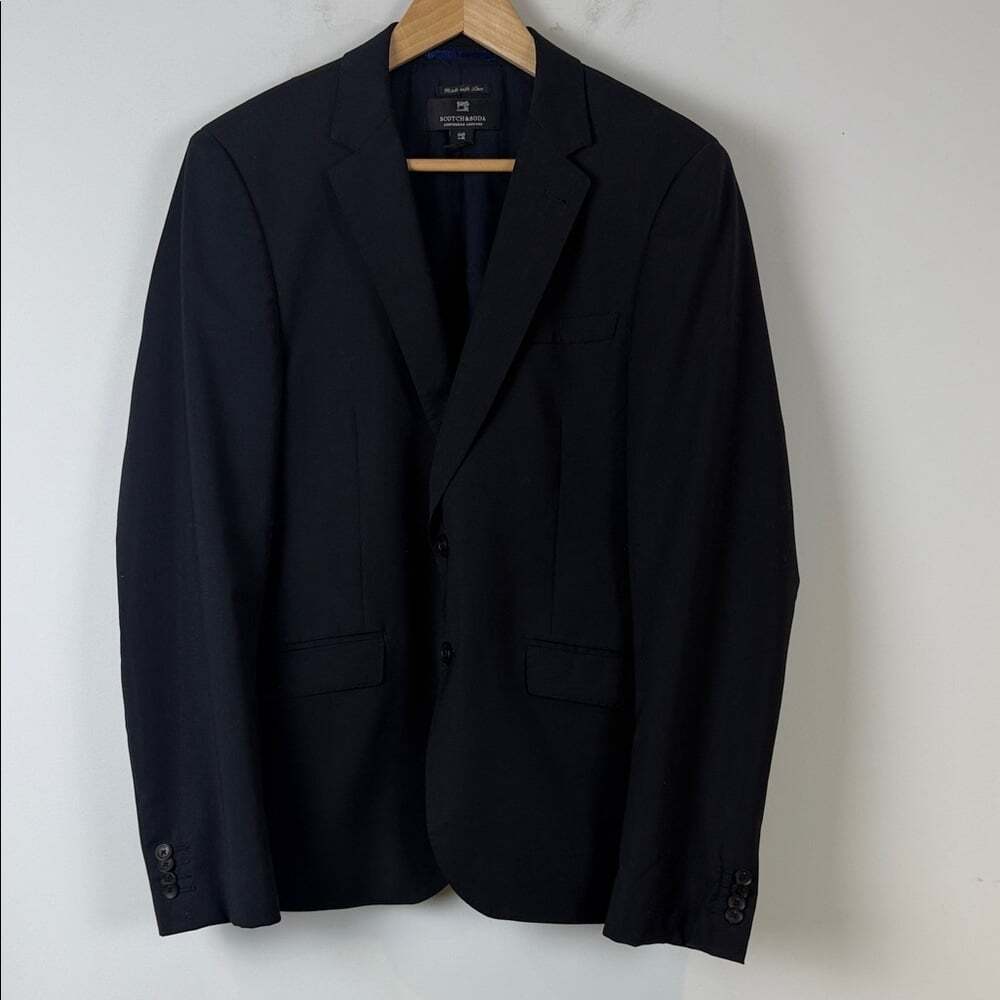 Scotch & Soda Elegant Midnight Blue Blazer Size Medium - Picture 1 of 7